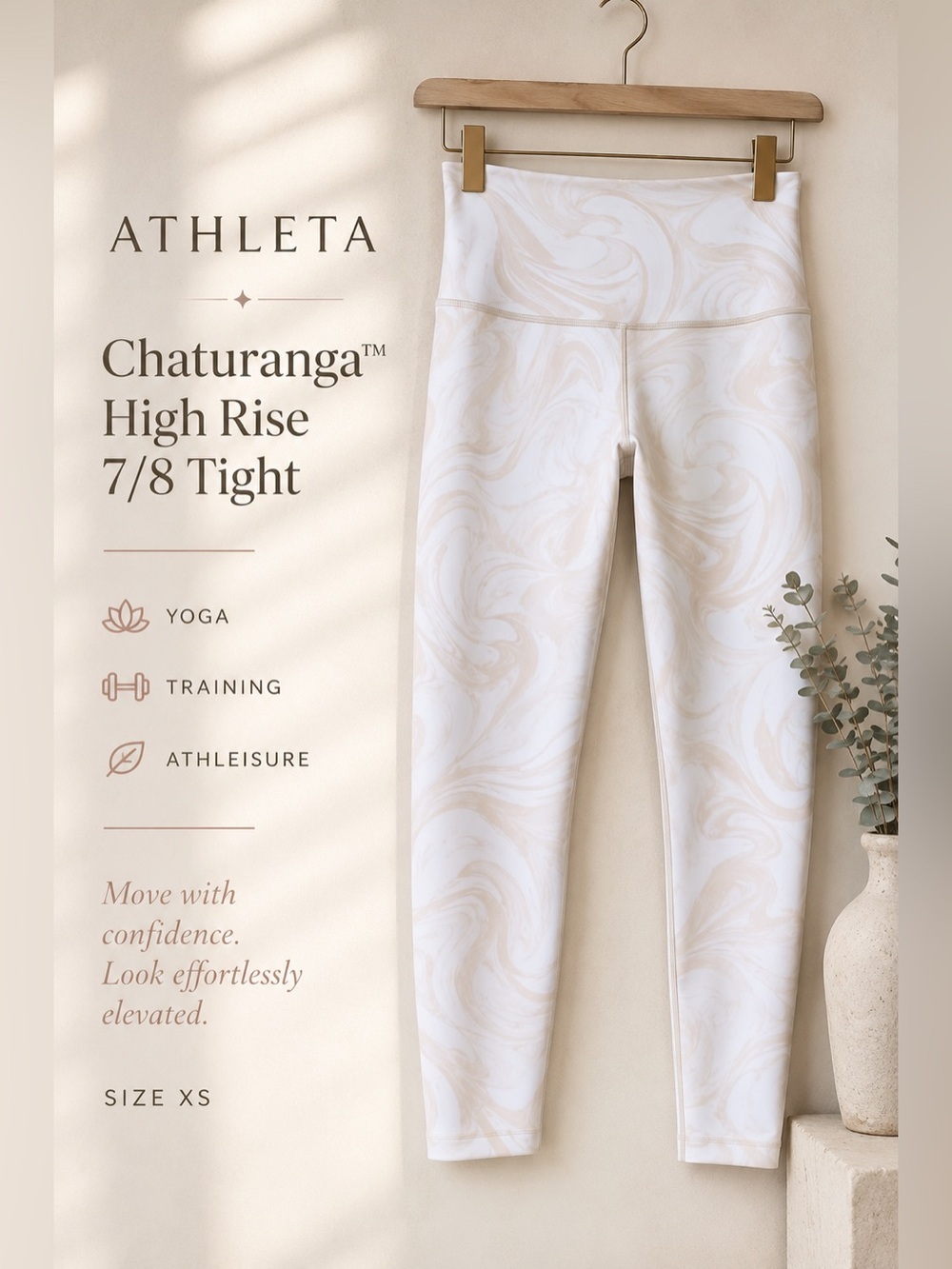 Athleta Chaturanga™ High Rise 7/8 Tight Leggings Size Small